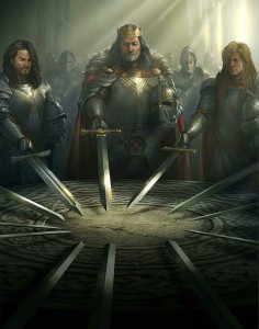 Create meme: knights of the round table art, the Lord of the rings Aragorn, knights of the round table