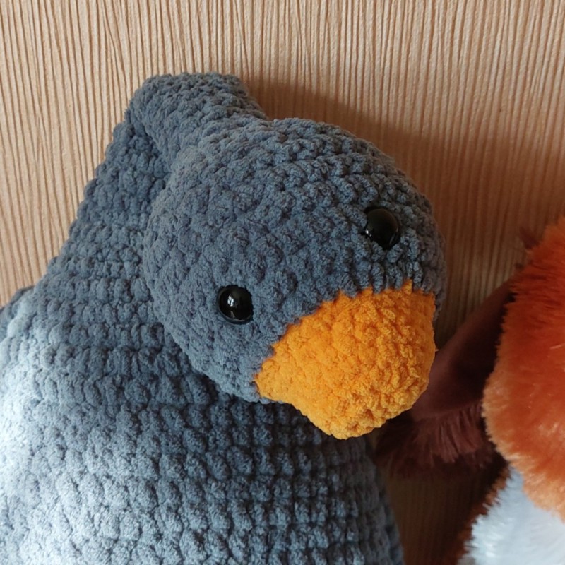 Create meme: mr pigeon, knitted duck, knitted toys