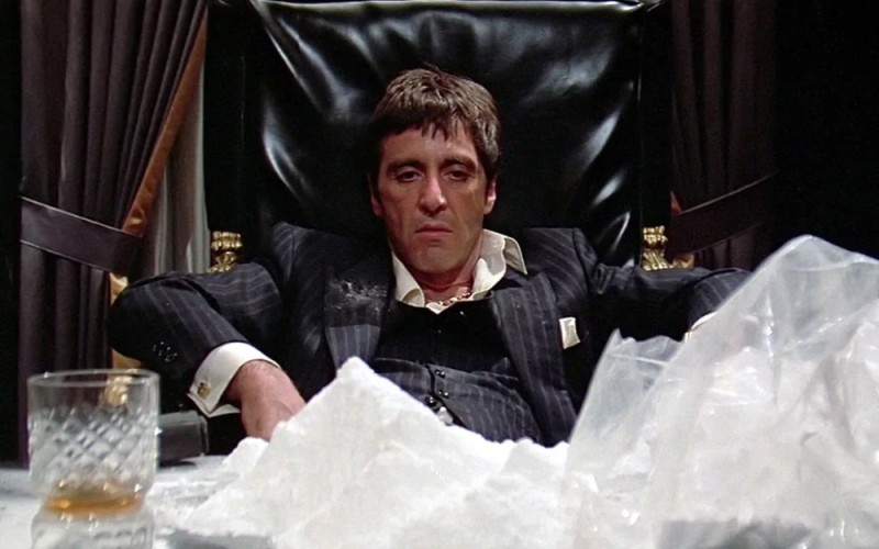 Create meme: al Pacino cocaine, Scarface 1983, al Pacino Scarface