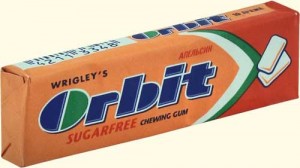 Create meme: toothpaste, orbit white, chewing gum benefit or harm