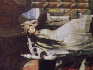 Create meme: odalisque painting, IDA Rubinstein, Scheherazade, Somov Konstantin sleeping young woman