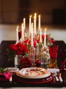 Создать мем: романтический ужин на двоих, стол со свечами, романтический стол