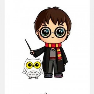 Create meme: Chibi, harry potter cartoon, drawings kawaii Harry Potter