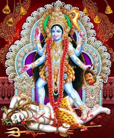 Create meme: goddess Kali, the indian goddess kali, kali durga goddess