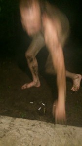 Create meme: barefoot, drunk, a drunk man