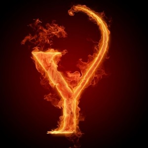 Create meme: the letter and the fire, the letter y, the flame alphabet