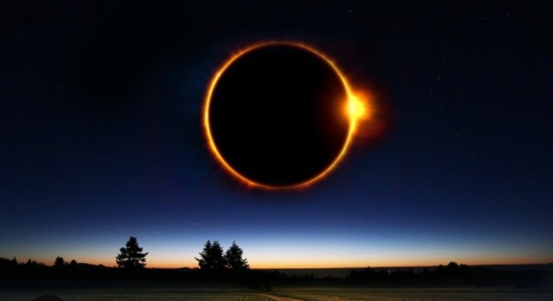 Create meme: annular solar Eclipse, lunar eclipse, the Eclipse of the sun 