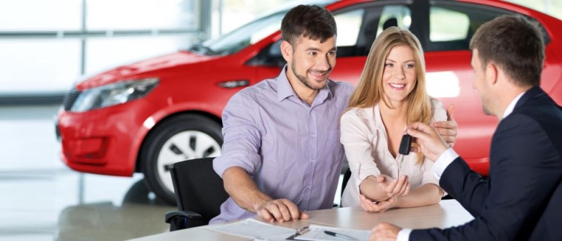 Create meme: a car loan, car leasing, A married couple at a car dealership