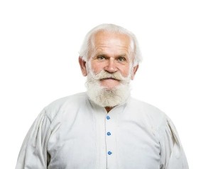 Создать мем: старик с длинной бородой на белом фоне, седой дед с усами, лицо дедушки с бородой