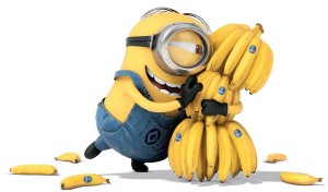 Создать мем: миньоны смешные, миньон обнимает банан, миньоны клипарт