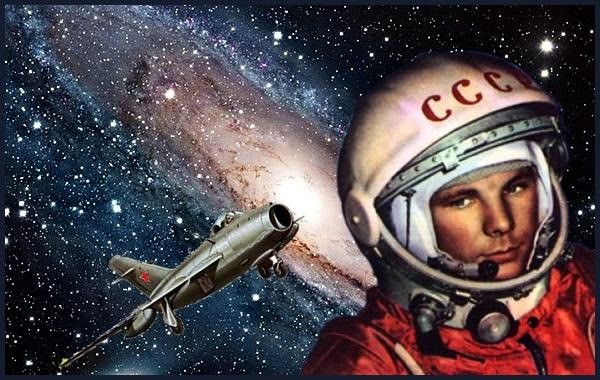 Создать мем: день космонавтики, гагарин в космос, гагарин юрий алексеевич полет в космос