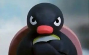 Create meme: penguin Pingu memes, memes pingu noot noot, pingu angry