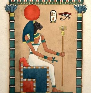 Create meme: Bastet image in ancient times, the God khepri in ancient Egypt, Egyptian mythology