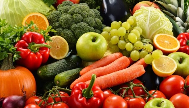 Создать мем: витаминная диета, овощи большие, свежие овощи и фрукты