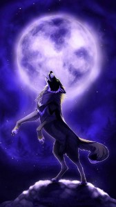 Создать мем: волки аниме, волк волк, волк воет на луну арт