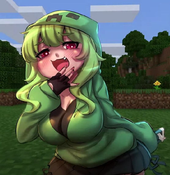 Create meme: minecraft anime tyanki, minecraft anime, minecraft girl