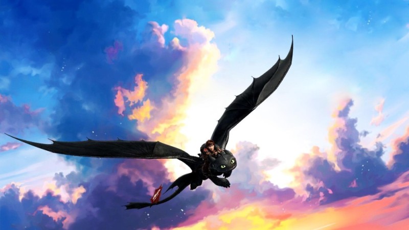 Create meme: toothless in flight, toothless and hiccup flight, fury toothless