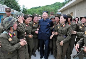 Create meme: Kim Jong UN photo, Kim Jong-UN, a photo of Kim Jong-UN with the people
