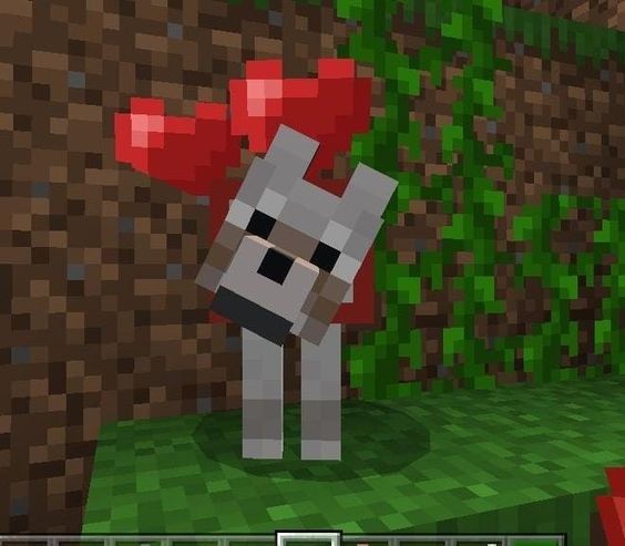 Create meme: a dog in minecraft, minecraft , minecraft animals