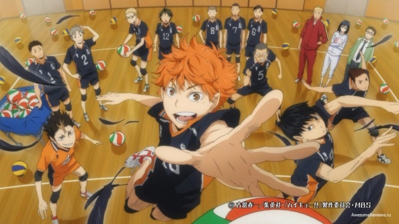 Create meme: haikyuu volleyball, anime volleyball, volleyball anime moments