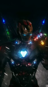 Create meme: Tony stark with the glove of infinity Wallpaper, iron man art, Iron man