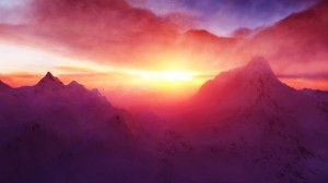 Create meme: background for photoshop mountain sunset, pink mountain, mountain sunset