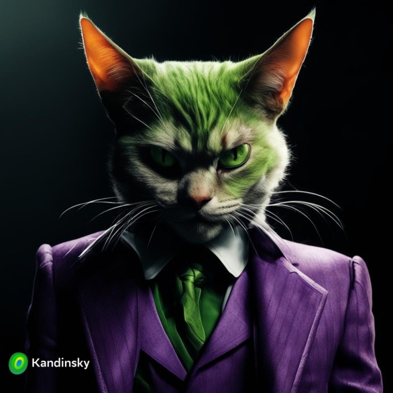 Create meme: the joker cat, cat , wallpapers for iPhone joker