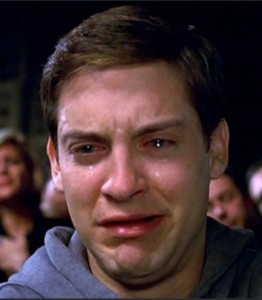 Create meme: Peter Parker crying, Peter Parker crying meme, crying Peter Parker