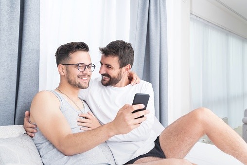 Create meme: gay couples selfies