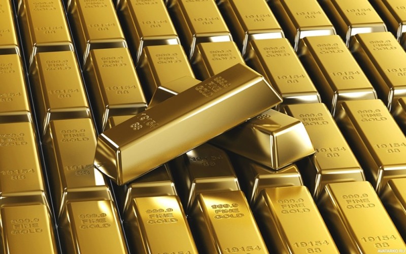 Создать мем: золото слитки сто тонн, золотые слитки, золотой запас