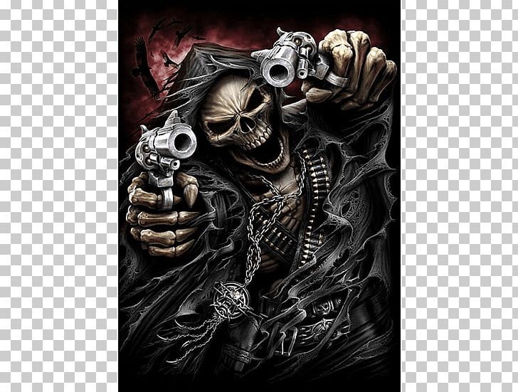Create meme: meme skeleton with a gun, cool skeleton, skeleton with a gun