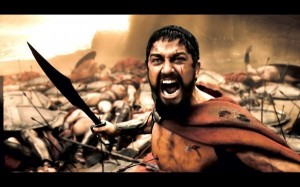 Create meme: 300 Spartans this is Sparta, this is Sparta, king Leonidas