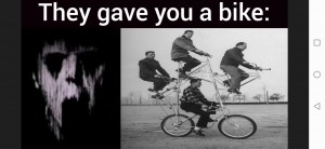 Create meme: weird bikes, bike