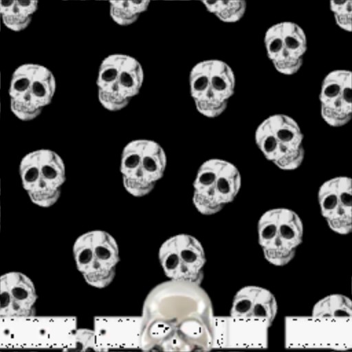 Create meme: black skull background, skull pattern, skull print