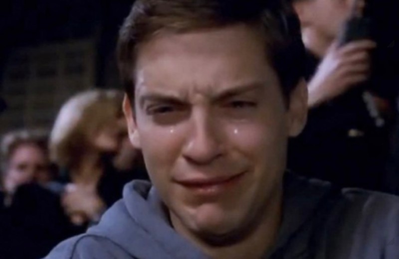 Create meme: gonna cry, memes , crying Tobey Maguire