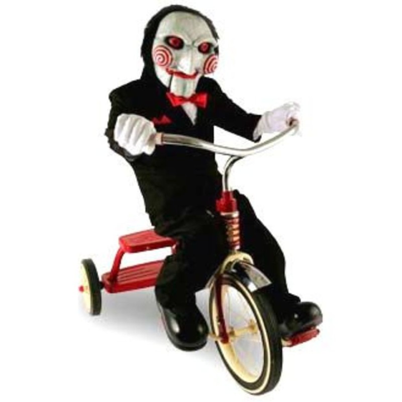 Create meme: Saw a doll on a bicycle let's play, medicom toy billy doll, saw on a bicycle meme