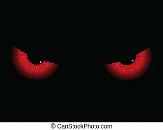 Create meme: evil eye, red eyes on black background, red eyes in the dark