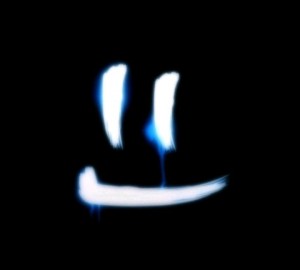 Create meme: on a black background, the smile on black background, darkness