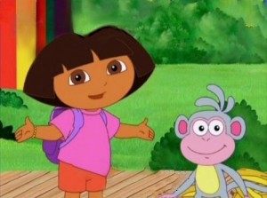 Create meme: Dora the Explorer let's help, Dora the Explorer animated series footage