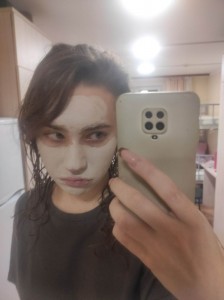 Create meme: girl guy, people, Halloween makeup