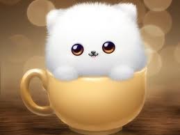 Create meme: kitten, suchoski, cute background