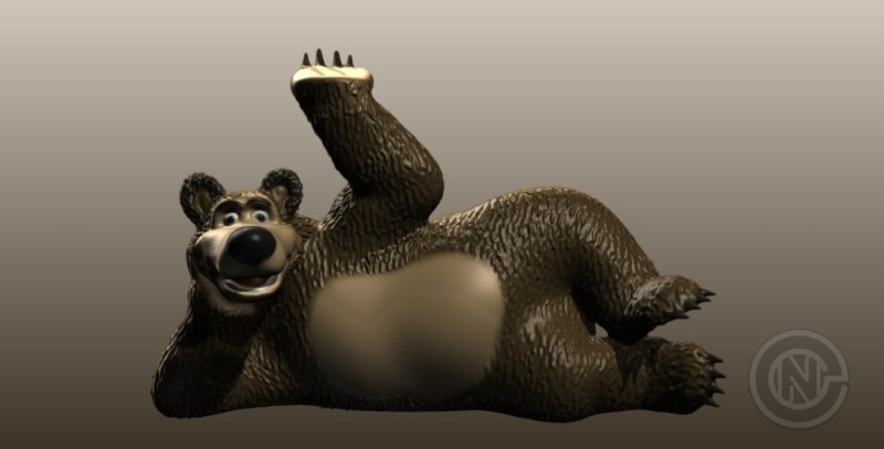 Создать мем: медведь из мультика маша и медведь, мишка маша и медведь, маша и медведь 3д
