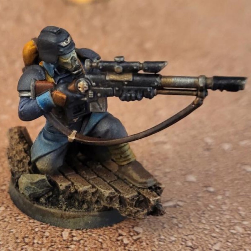 Create meme: stubber warhammer 40,000, Imperial guard, kill team veteran guardsmen