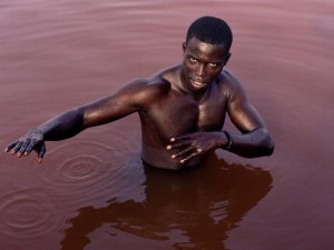 Create meme: pink lake in Africa, harlem, dakar senegal