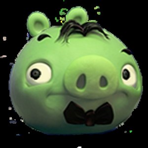 Create meme: angry birds pig, angry birds