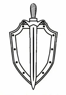 Create meme: shield drawing, shield of the FSB of the Russian Federation, Shield and sword of the FSB