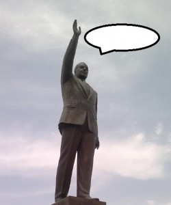 Create meme: monument format, a monument to Heydar Aliyev in Baku