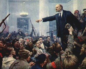 Create meme: revolution, October 1917, Serov Lenin proclaims Soviet power 1947
