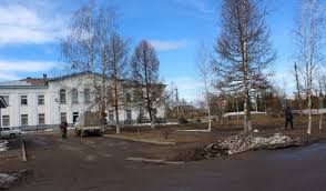 Create meme: the building, the city of Sharya in Kostroma region