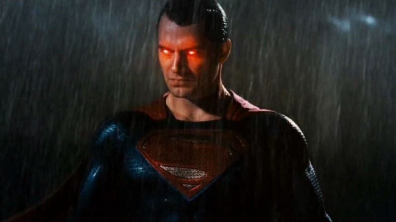 Create meme: Batman v Superman: Dawn of Justice, superman, Superman Henry Cavill laser